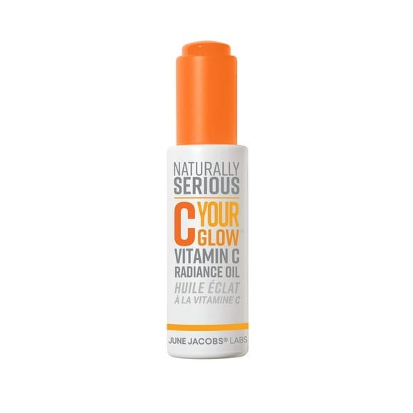 Naturally Serious / C Your Glow Huile Éclatante à la Vitamine C, Huile de Vitamine C pour le Visage, Huile Éclaircissante pour le Visage, Soins de la Peau pour Peau Éclatante, Soins de la Peau Véganes, Soins de la Peau Sans Cruauté