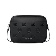 Michael Kors Jet Set Travel Large Logo Debossed Camera Crossbody Bag - Black