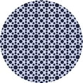 thumbnail image 1 of Ahgly Company Indoor Round Patterned Midnight Blue Area Rugs, 5' Round, 1 of 6