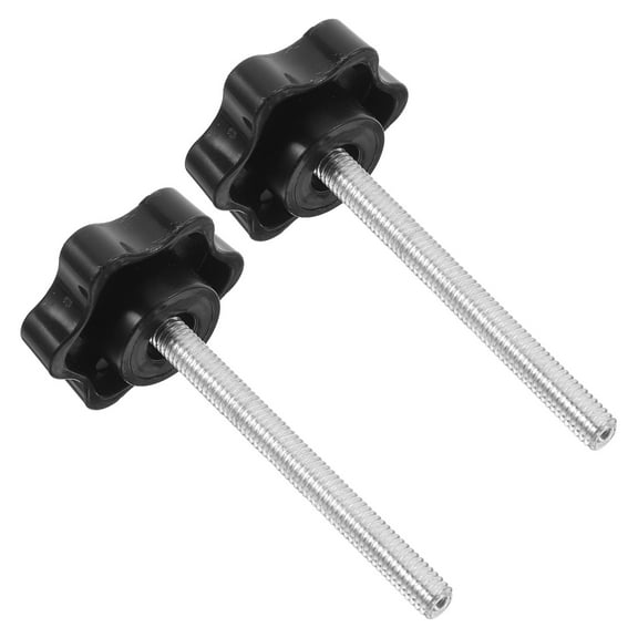 BESTOYARD Walker Accessories Star Hand Knob Black Plastic 1 Set