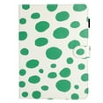 thumbnail image 6 of ELEHOLD Leather Case for iPad 10th Gen 10.9" 2022, Cute Point Pattern with Card Slots Auto Wake/Sleep Function Cover Kickstand Magnetic Clasp Shockproof Protective Case,  White + Green, 6 of 8