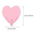 thumbnail image 6 of Zerodeko Heart Shaped Wall Hooks 12pcs Adhesive Hangers, 6 of 7