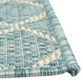 thumbnail image 6 of Unique Loom Outdoor Trellis Collection Area Rug - Gitter (9' x 12' Rectangle Light Aqua/Ivory), 6 of 7