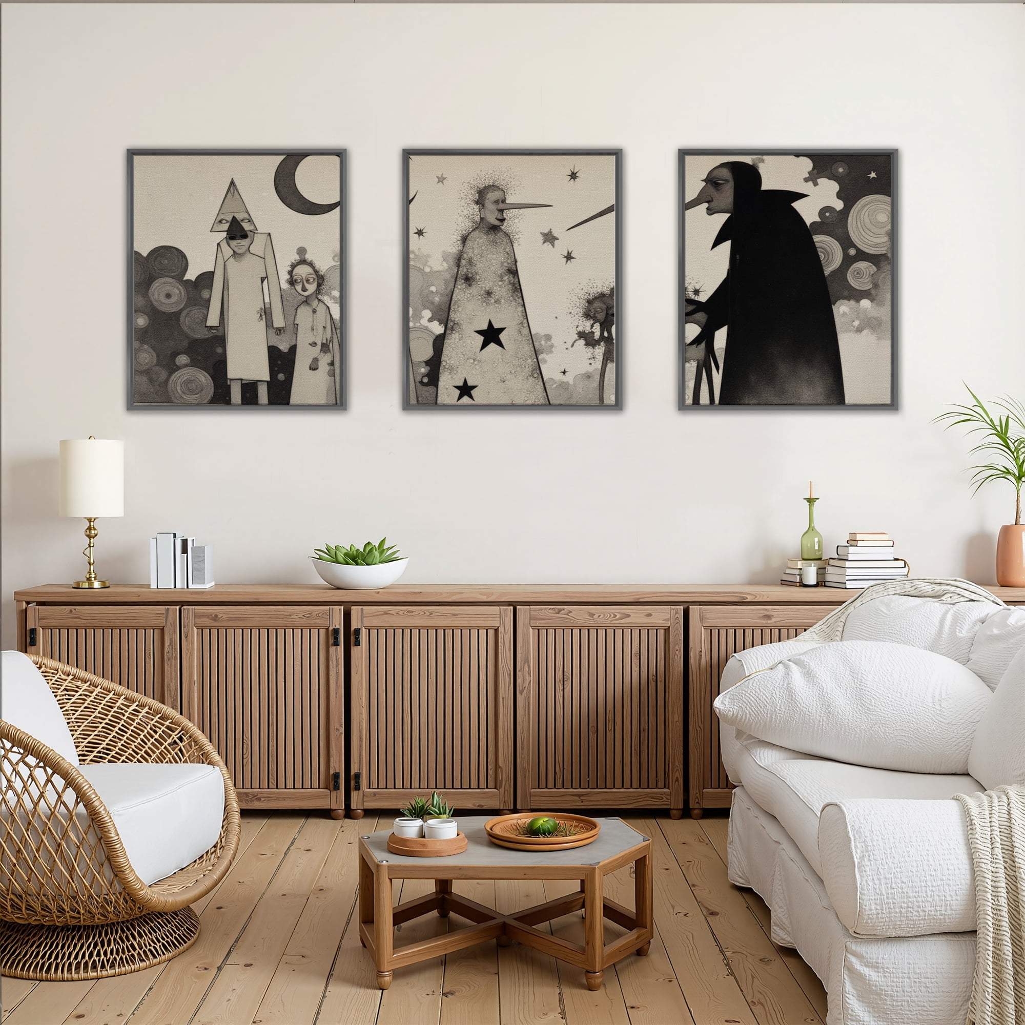 MAYEERTY Modern Abstract Wall Art Painting, Living Room Decor, Black Aluminum Alloy Frame, 7.87"x9.84"