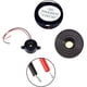 thumbnail image 3 of Zumbador electrónico de 6 piezas Dc 3-24V 85Db Alarma de sonido electrónico Sistema de alarma de zumbador Sirena 12V con cable de 110 mm Sonido intermitente continuo para circuitos físicos (negro), 3 of 4