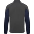 thumbnail image 3 of Men's Levelwear Navy Columbus Blue Jackets Cadet Insignia Core Quarter-Zip Pullover Top, 3 of 3