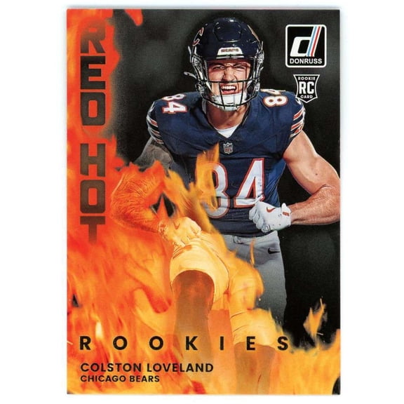NFL 2025 Panini Donruss Football Red Hot Rookies Colston Loveland RHR-CLV [Rookie]