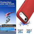 thumbnail image 5 of For iPhone Air Case With Belt Clip, Kickstand, Shockproof Dust/Drop Proof 3 in 1 Full Body Rugged Heavy Duty Durable Cover Red, 5 of 6