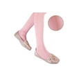 thumbnail image 3 of Sierra Socks Girls' Small Cable Pattern Opaque Nylon 2 Pair Pack Tights G12559 (Pink, S (4-6 yrs)), 3 of 4