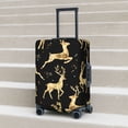thumbnail image 3 of Wukai Christmas Gold Deers Elastic Luggage Cover: Personalized Protection for Your Suitcase - Fits 19~29-inch, Washable & Durable Travel Companion-Large, 3 of 8