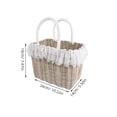thumbnail image 2 of unbranded Cesta Organizadora De Plástico Con Asa Y Encaje Para Ideal Para Mantener Orden Y Ventilación, 2 of 6