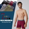 thumbnail image 6 of Men's Boxer Briefs,Bamboo Viscose Weekly Underwear 7 Pack for a Week,S-XXXL, 6 of 8