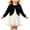 Black, variant on Girl's Bolero Shrug Cardigan Sweaters with Bows Fall Clothes Dressy Cropped Sweater Cover Ups Size 9-10 Years