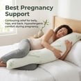 thumbnail image 3 of NixiYa Cooling Body Pillows for Adults Bamboo Body Pillow Memory Foam 20''×50'', 3 of 5