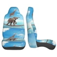 thumbnail image 3 of Sikiie Elephant Giraffe Car Seat Protector 2 Pack Car Seat Cushion Mat, Car Seat Covers for SUV, Truck, Van, 3 of 7