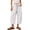 Light Ashy, variant on Women's Cotton Linen Banana Pants – Cropped Length Loose Fit with Elastic Waistband, Casual Summer Trousers