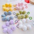 thumbnail image 4 of Colgante de bola de peluche para teléfono móvil, cadena de perlas, adornos de cuentas, llavero peludo para otoño e invierno, bolso, joyería, 4 of 6