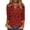 A435 Red, variant on Floral Print 3/4 Sleeve Blouses for Women Split V Neck Pleated Flower Tops Casual Loose Fit Pintuck Summer Shirts Lightweight Breathable Boho Blouses Elegant Garden Party Tunic