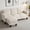 Cream White, variant on HOMCOM 73" Sectional Sofa, L Shaped Couch with Reversible Chaise or Ottoman, Cream White