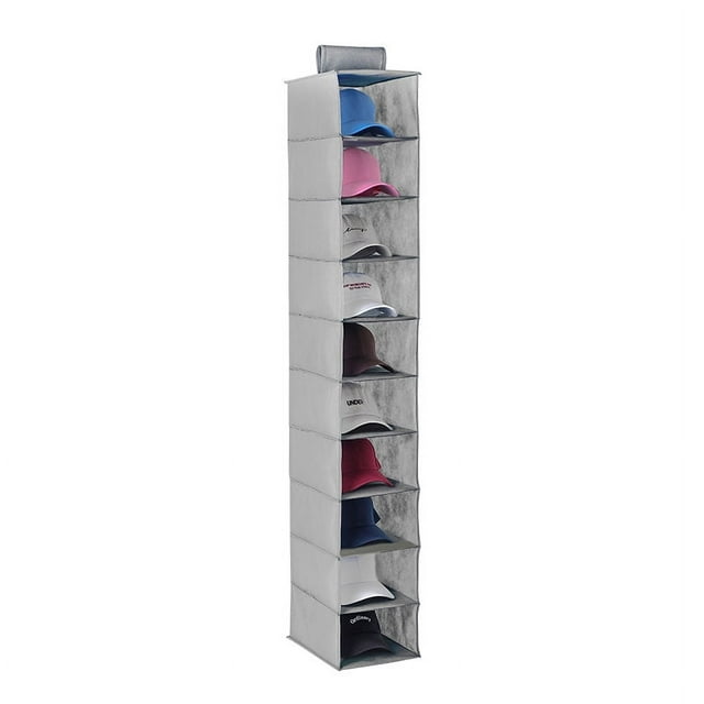 Perchero para sombreros - Organizador de sombreros para armario colgante con 10 estantes para gorras de béisbol - Almacenamiento de sombreros para proteger sus gorras con este - Fácil soport