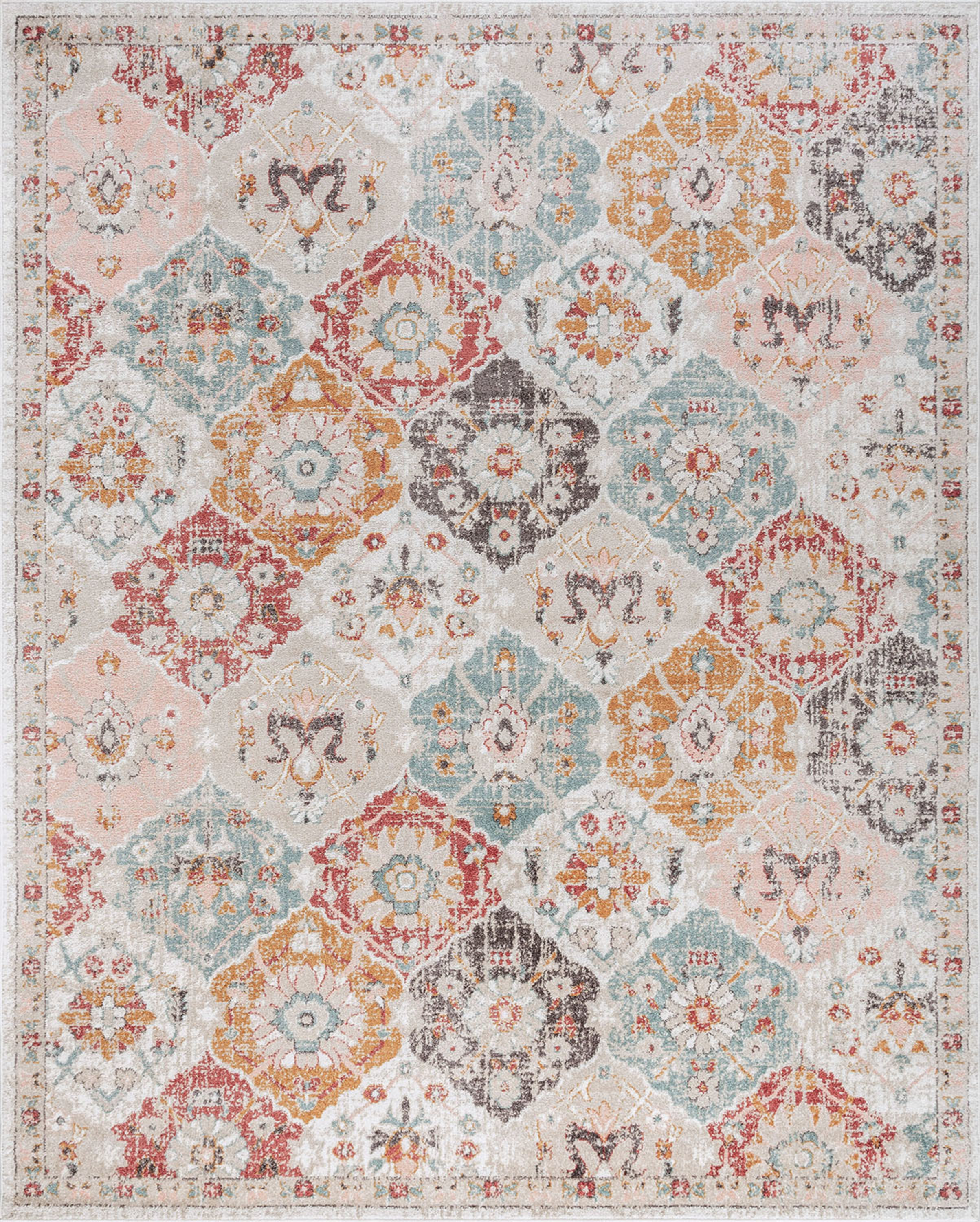 Bliss Rugs Ardou Oriental Floral Traditional Area Rugs, 5' x 7