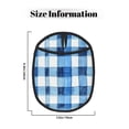 thumbnail image 2 of Multi-Functional Oven Silicone Pot Pad 7.5×9.4in Anti-Slip Heat-Insulating Pad Baking Gloves Heat-Resistant Cotton Layer 1 Pc Cornflowerblue Checked Hand-Drawn Sketch_1, 2 of 7
