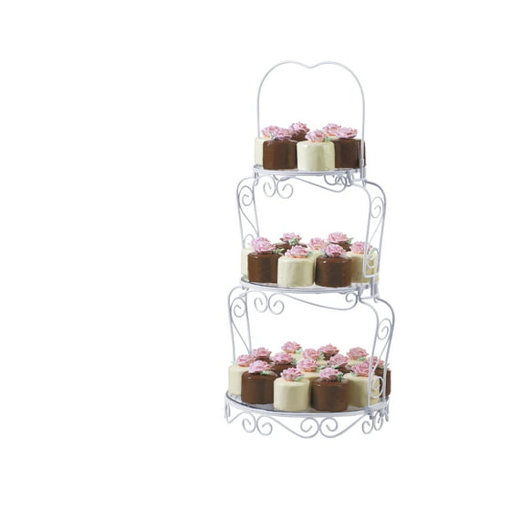 Wilton Graceful 3-Tier Cake and Cupcake Display Stand - Walmart.com
