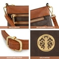 thumbnail image 5 of Montana West Crossbody Bags for Women Multi Pocket Cross Body Bag Purses with Adjustable Strap, Splicing Contrast Coffee, 5 of 7