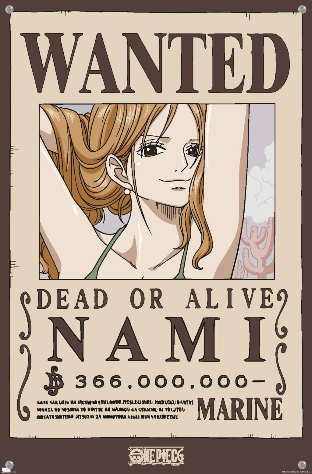 One Piece - Nami Wanted Poster Wall Poster, 14.725