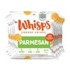 Whisps Parmesan Cheese Crisps Single Serve 8 Pack |Back to School Snack, Keto Snack, Gluten Free, Sugar Free, Low Carb, High Protein (8 x 0.63oz)