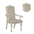 thumbnail image 4 of Set of 2 Padded Dining Arm Chairs in Antique White, 4 of 5