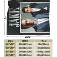 thumbnail image 3 of Jake Gyllenhaal Blanket Super Soft Lightweight Fleece Thermal Blanket All Season for Bed Couch Living Room Air Conditioning Blanket, 3 of 7