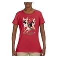thumbnail image 2 of If It's Not a German Shepherd It's Just a Dog Gift | Womens Dog Lover Graphic T-Shirt, Red, 2XL, 2 of 3