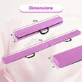 thumbnail image 3 of Costway 7 FT Folding Balance Beam Foam Floor Gymnastic Beam with Carrying Handles Purple, 3 of 10