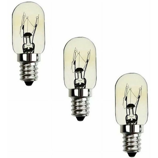 Bombilla para frigorífico 15 W E12, bombilla incandescente Betterlife para máquina de coser, base SES E12, luz blanca cálida de 2700 K, 220 V, bombilla para frigorífico, congelador, máquina
