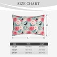 thumbnail image 4 of Susaid Roses and Butterflies Print Pillowcases Multiple Size, Pillow Cover Super Soft Envelope Closure Standard Pillow Case-14"x20", 4 of 6