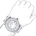 thumbnail image 3 of Designer Mens Diamond Watch 0.12 ct Iced Out, 3 of 4