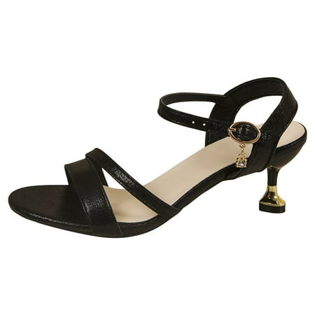 

WNVMWI Sandals Women Womens Shoes Beach Orange Sandals Women Black Shoes Slippers Flip Flops New Buckle Versatile Fish Mouth Taichung Heels Women s Shoes Platform Sandals Summer Beach Shoes S Size 42
