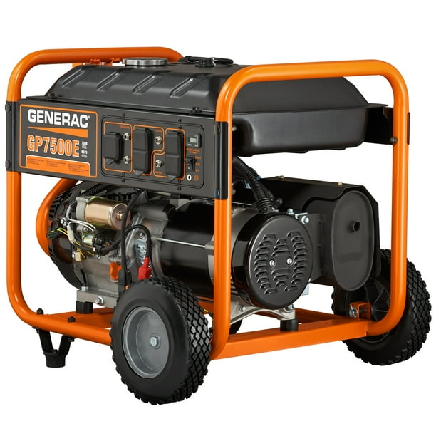 Generac 5943 7500 Watt Electric Start Portable Generator, 49 State