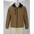 thumbnail image 4 of Xunlbb Coat Rain Jacket Men's Multiple Pockets Solid Color Simplicity Fashion Hooded Couple Style Interchange Jacket Jacket Camp Loose Coat on Clearance,M-3XL, 4 of 7