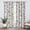 Red and Blue Flowers, variant on Geometric Blackout Curtains 84 Inches Length 2 Panels Set, Black and White Geometric Grommet Curtains for Bedroom, Thermal Insulated, Room Darkening Drapes for Living Room,52x84 Inches