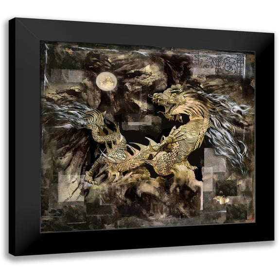 Wiley, Marta 13x12 Black Modern Framed Museum Art Print Titled - Golden Dragon
