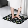 thumbnail image 4 of Cartoon Dinosaurs Skeletons Triangles Flannel Non Slip Door Rugs,Washable Door Mats Indoor,Decorative Door Mats,Dirt-Resistant and Absorbent Doormat for Entrance,Bedroom,Kitchen,Bathroom,23.5"x16", 4 of 5
