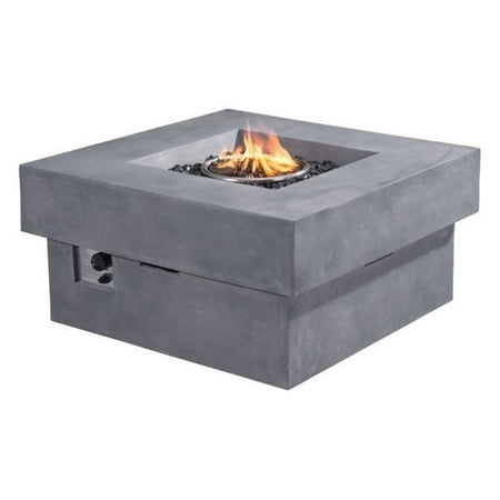 Zuo Diablo Propane Fire Pit In Gray Walmart Com