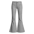 thumbnail image 4 of Curuila Child Girls Flared Pants With Pocket High Waist Plaid Print Pants For Girls Loose Fit Fashion Jogger Trousers Size 13-14 Years, 4 of 6