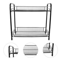 2 Tier Coffee Bar Organizer for Home Office, Spice Rack for Countertop, Kitchen Counter Storage Shelf