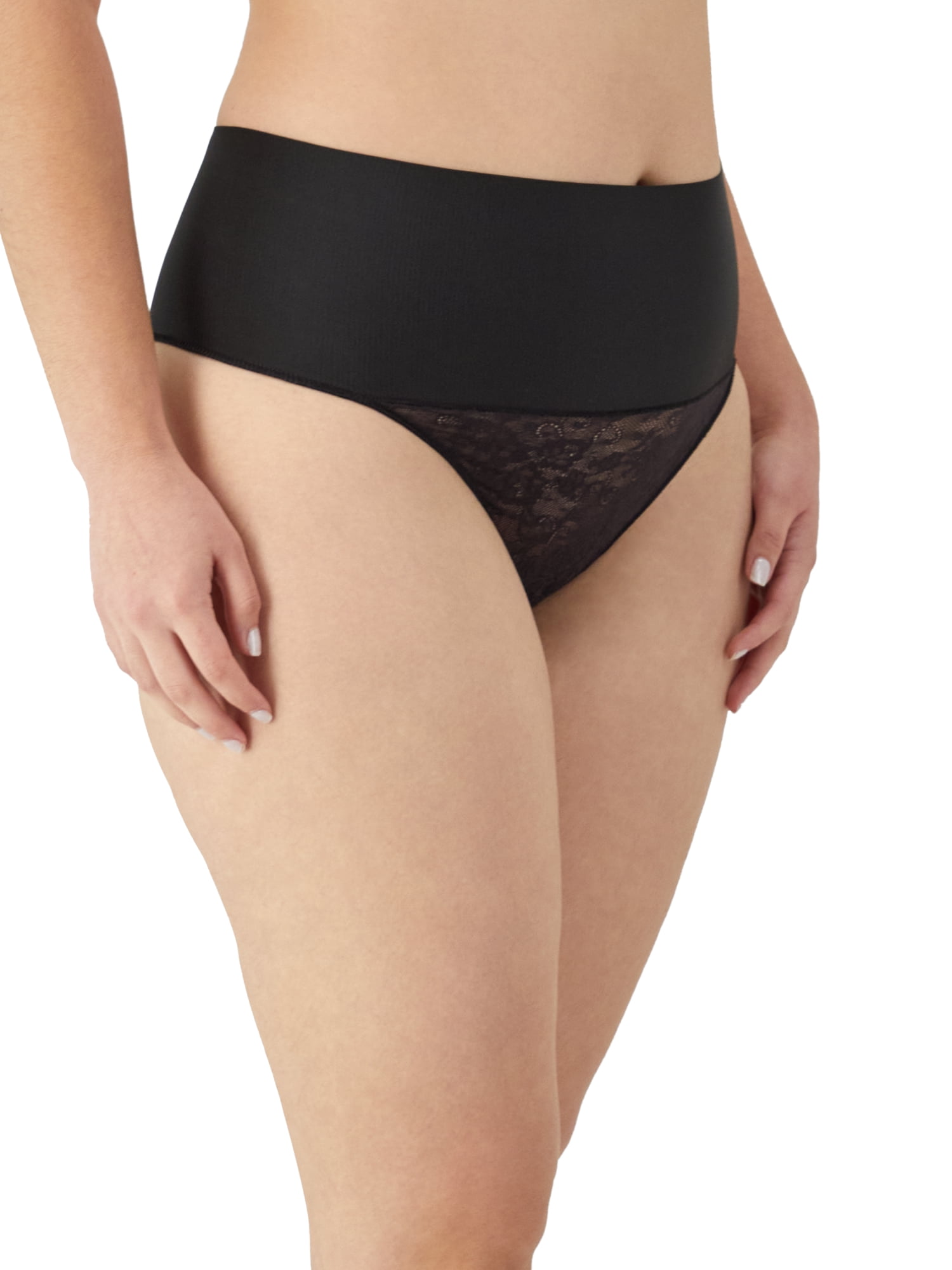 Maidenform Women's Shapewear Tame Your Tummy Lace Shaping Thong, Sizes up-to 3XL