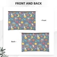 thumbnail image 2 of Rocae Cartoon Space for Cosmetic Bags for Women Paper Reusable Cosmetic Bag Travel Toiletry Organizer Capacity Multipurpose Zipper Pouch, 2 of 8