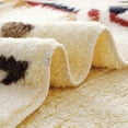 thumbnail image 5 of Levinis Boho Sherpa Fleece Blanket 80'' × 90'', Ultra Soft Aztec Queen Blanket for All Season, Cozy, Plush, Bohemian Throw Blanket for Bed/Couch/Sofa/Office/Camping, 5 of 7