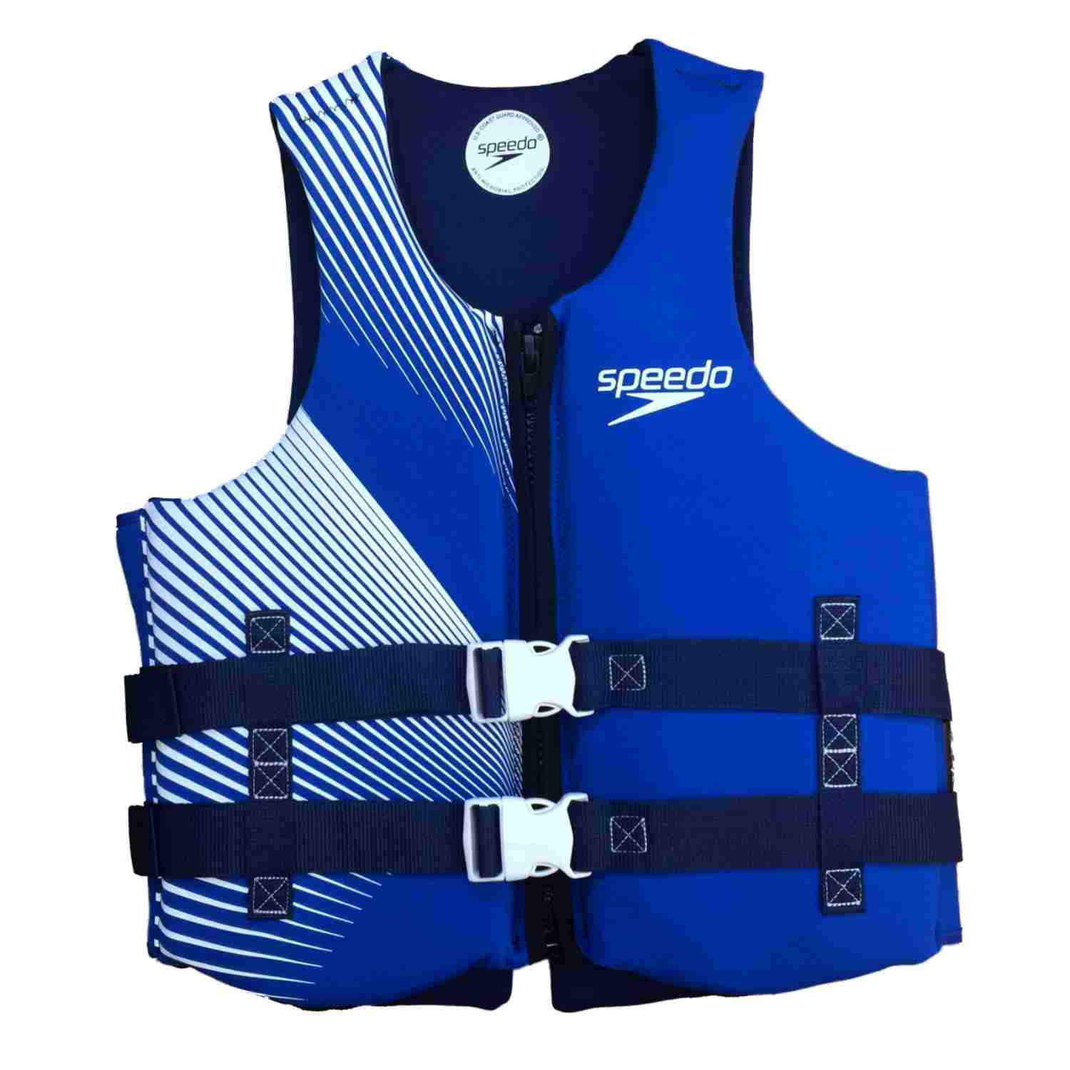 Mens Blue & White Neoprene Life Vest PDF LifeJacket XL/XXL